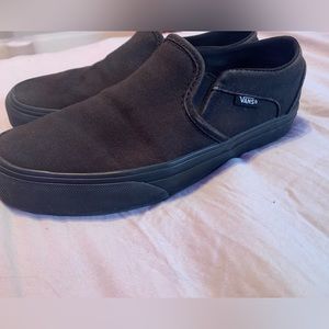 Black Slip On Vans